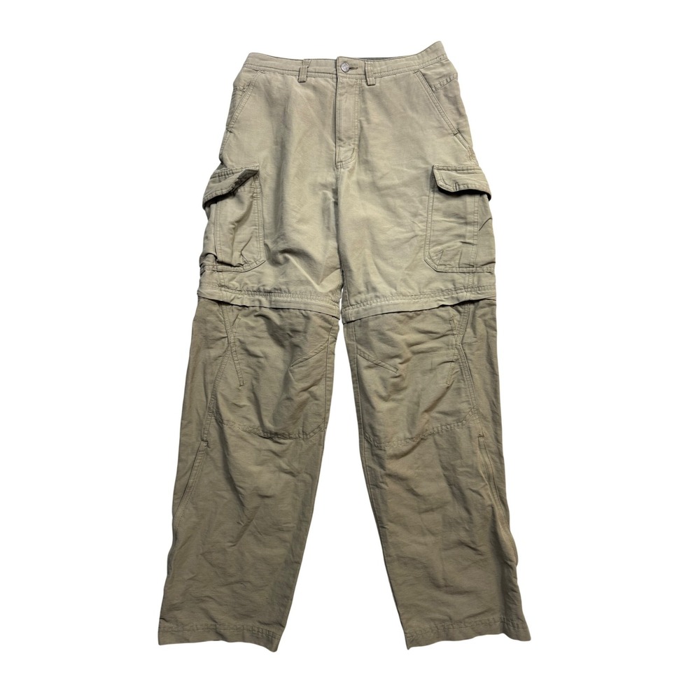 REI Co-op Mens Convertible Cargo Hiking Pants Tan Khaki 30x32 Zip Off